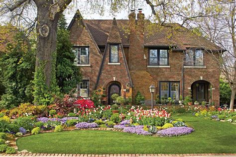 tudor brick garden.